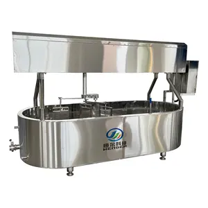 Elektrische 500-Liter-Käse-Abfallmaschine mit Rad Käse-Abfallmaschine Pasteur 800-Liter Küken- und Molken-Schneide-Mischmaschine zur Herstellung von Käse zu verkaufen