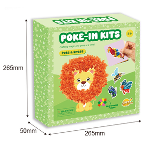 Kit de loisirs créatifs éducatif tout-en-un pour enfants, thème <span class=keywords><strong>animaux</strong></span> de la jungle, avec motifs de lions à réaliser soi-même - Product Image 2
