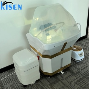 Kisen 2025 – Évier de lavage mobile et portable sans plomberie, avec machine de fumigation pour thérapie capillaire, réservoirs d'eau de 60L et 18L – Vente chaude, MOQ 1 - Product Image 3