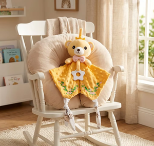 Couverture de sécurité personnalisée OEM en forme d'éléphant pour bébé, jouet en peluche doux, <span class=keywords><strong>doudou</strong></span> pour nouveau-né, cadeau de naissance - Product Image 2
