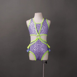 Disfraces de actuación para niños Lila Niñas Disfraces de baile de jazz Kindergarten Stage Cheerleading Jazz Tap Dress - Product Image 1