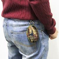 Porte-monnaie professionnel en forme de grenade, porte-clés, petit porte-monnaie pour la monnaie, les clés, les écouteurs, porte-clés tactiques, sac, portefeuille, pochette