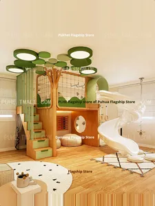 <span class=keywords><strong>Lit</strong></span> superposé moderne au design créatif, <span class=keywords><strong>lit</strong></span> <span class=keywords><strong>pour</strong></span> garçon de 1,5 m avec toboggan rotatif, bois massif, <span class=keywords><strong>lit</strong></span> <span class=keywords><strong>pour</strong></span> enfants écologique en forme de cabane dans les arbres - Product Image 4