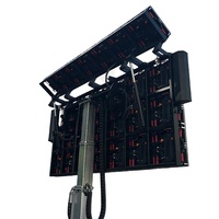 Écran LED mobile extérieur JCT EF8 pour camion remorque, camionnette, P3/P4/P5, étanche IP65, luminosité 5000 cd, vidéo publicitaire, noir
