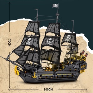 Reobrix Barco Pirata Perla Negra, Bloques de Construcción Modelo 66036, Juguete de Ensamblaje con Luces, Plástico, 30 Piezas, para Edades de 8 a 13 Años - Product Image 2