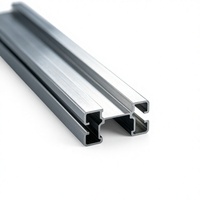 Profilé en aluminium extrudé sur mesure 6063, section de cadre de rail coulissant en alliage anodisé, usiné CNC