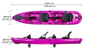 <span class=keywords><strong>Kayak</strong></span> <span class=keywords><strong>de</strong></span> pedal <span class=keywords><strong>de</strong></span> <span class=keywords><strong>pesca</strong></span> para 2 personas más vendido hecho en China Barco <span class=keywords><strong>de</strong></span> pedal - Product Image 2