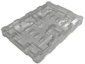 Barquette en blister transparente PP/PET/PS/PVC avec compartiments personnalisés pour l'emballage alimentaire, usage industriel - Product Image 1