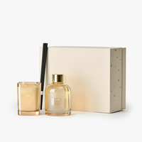 Huile parfumée aromatique Design unique Diffuseur de roseaux Coffret cadeau bougie parfumée
