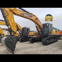 Excavatrice hydraulique SANY SY365H d'occasion, 36 tonnes, modèle Isuzu 2023, capacité de godet 2,6 m, peinture d'origine, fonctionnement parfait, grande taille