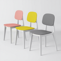 Chaise de salle à manger moderne en plastique épaissi, simple et créative, empilable, démontable, pour la maison et la restauration, avec dossier