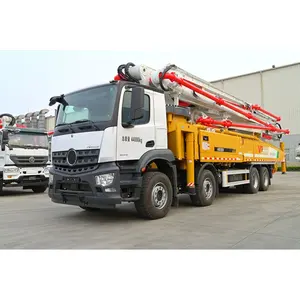 China Supplier 52m Concrete Pump Truck HB52V Truck Concrete Pump with Top Chassis