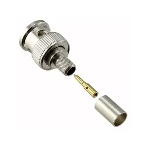 Electronic Components Connectors Supplier 134959-1 BNC Connector Plug Male Pin 75 Ohms Free Hanging (In-Line) Crimp 1349591