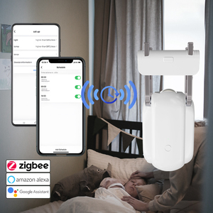 Offre Spéciale la télécommande directe d'usine de commutateur de rideau intelligent Tuya fonctionne avec Alexa et <span class=keywords><strong>Google</strong></span> Home pour le rail romain d'intérieur - Product Image 5