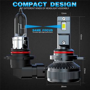 Tecnología avanzada 9012 Coche Alta potencia Super brillante Blanco DRL 6000K 12V Eficiencia Excelente disipación de calor Compre más - Product Image 5