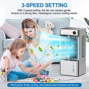 Fast Cooling Large Floor Standing Air Conditioner for Living Room Water Ice Cooler Fan with 24 Timer Shake Head Fc102 Stylish - Product Image 5