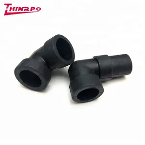 Cina fabbrica di parti in gomma fornitore di stampo su misura in plastica nera EDPM gomma siliconica gomitiera 90 gradi raccordi per tubi in gomma