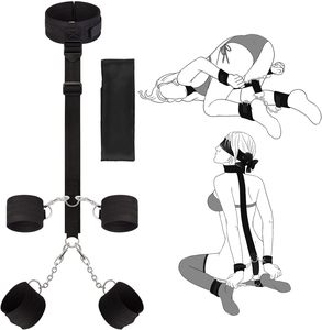 Gancho Anal Vibrador, Kit de Restricción de BDSM, Juguetes Sexuales para Parejas, Ajustable, Ataduras de Manos Detrás de la Espalda - Product Image 1