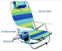 Vente en gros Offres Spéciales chaise de plage pliante en métal pour l'extérieur chaise longue de plage pliante
