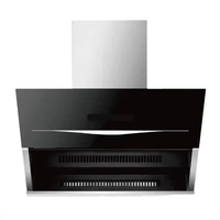 Hotte aspirante de cuisine à boîtier en cuivre auto-nettoyant, appareil électroménager, fonction latérale, installation en cheminée, évacuation de la fumée, hotte aspirante