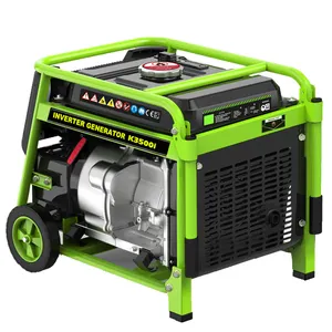 CE GS EPA PSE Persetujuan Portabel 3kva 220Volt Inverter Bensin Generator Gas Bingkai Terbuka Inverter Tipe Generator Bensin