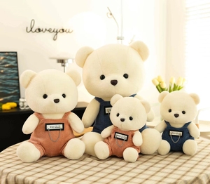 2023 gros Logo personnalisé mignon dessin animé peluche ours en peluche couple ours en peluche <span class=keywords><strong>animaux</strong></span> jouets cadeaux pour la saint-valentin - Product Image 4