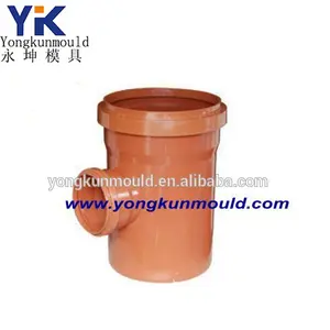 Manufacturing sewer plastic reducer tee fitting mould