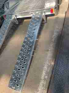 Remorque de pelle pour <span class=keywords><strong>Mini</strong></span> Digger 12 pouces frein électrique 6 goujons frein avec <span class=keywords><strong>rampe</strong></span> - Product Image 4