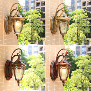 Europe style <span class=keywords><strong>italien</strong></span> IP65 abat-jour de jardin en verre étanche aluminium décoration extérieure éclairage appliques LED - Product Image 6