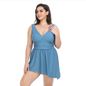 Nouveau <span class=keywords><strong>maillot</strong></span> <span class=keywords><strong>de</strong></span> <span class=keywords><strong>bain</strong></span> deux pièces <span class=keywords><strong>grande</strong></span> <span class=keywords><strong>taille</strong></span> pour <span class=keywords><strong>femme</strong></span>, <span class=keywords><strong>maillot</strong></span> <span class=keywords><strong>de</strong></span> <span class=keywords><strong>bain</strong></span> uni pour grandes courbes, tenue <span class=keywords><strong>de</strong></span> plage - Product Image 3