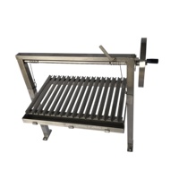 Gril de barbecue argentin réglable en acier inoxydable Grille supérieure Grille argentine