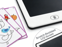 Tablette d'écriture numérique LCD couleur 8,5 pouces pour enfants, avec bords arrondis lisses, supporte la personnalisation du logo