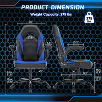 Ensemble bureau et chaise de gaming de luxe, directement de l'usine, logo personnalisé, chaise de gaming ergonomique, mécanisme papillon, base en acier