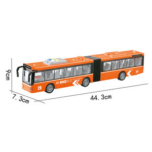 <span class=keywords><strong>Autobus</strong></span> <span class=keywords><strong>Giocattolo</strong></span> Elettrico con Luci e Musica per Bambini, Scala 1:16, <span class=keywords><strong>Autobus</strong></span> a Due Piani con Porte Apribili, <span class=keywords><strong>Autobus</strong></span> Scolastico, Camion <span class=keywords><strong>Giocattolo</strong></span> a Frizione - Product Image 4