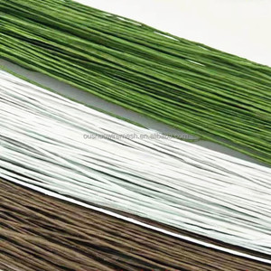 <span class=keywords><strong>ก้าน</strong></span>เหล็กหุ้มกระดาษลายดอกไม้สีเขียวอ่อน ขาว น้ำตาล แบบกำหนดเองได้ สำหรับจัดดอกไม้ - Product Image 6