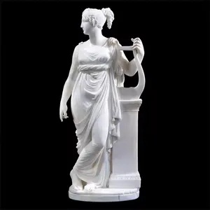 İyi fiyat mermer heykel lady heykeli için sıcak satış doğal taş beyaz mermer bizim lady fatima heykeli