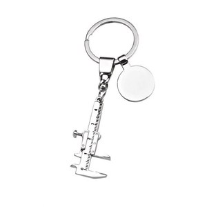 Portachiavi in lega e zinco calibro calibro alla moda Logo personalizzabile UV stampato portachiavi con moschettone per uso auto e chiave - Product Image 1