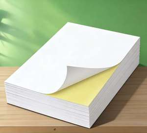 Papel Adhesivo Térmico Impermeable Sensible al Calor, 80gsm, Vinilo Glassine Amarillo, Autoadhesivo para Etiquetas - Product Image 1