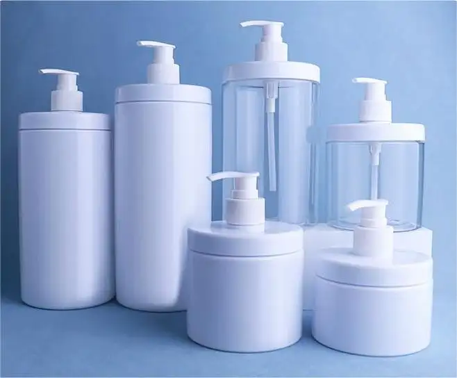 Op Maat Gemaakte Plastic Pet Jar Brede Mond Groot Formaat 300Ml 500Ml 1000Ml Shampoo Ronde Fles Voor Lotion Met Pomp