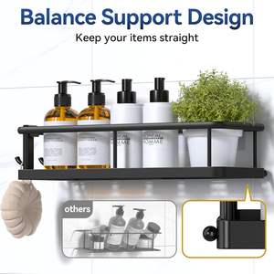 Estante de Esquina Moderno de Doble Nivel para Baño, de Plástico y Metal, para Inodoro, Lavabo y Accesorios de Baño, para Sala de Estar - Product Image 4