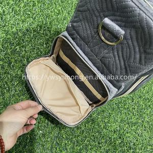 Sac de rangement portable double couche grande capacité en velours pour maquillage et vernis à ongles, certifié BSCI - Product Image 5