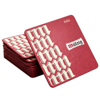 Papier absorbant jetable carré pour boissons, personnalisé avec un design créatif imprimé par sublimation thermique, cadeaux promotionnels pour bars et pubs