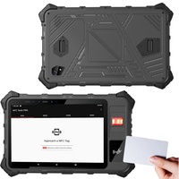 Tablette robuste Tendcent F819 8 pouces Android 11/Linux avec écran tactile, lecteur d'empreintes digitales Iris, lecteur de codes-barres, lecteur de cartes RFID NFC intelligent