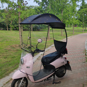 Vente en gros usine : Auvent semi-fermé élargi avec protection latérale et pare-soleil pour voiture électrique, voiture à batterie et moto - Product Image 4