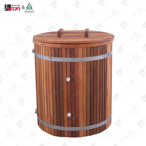 Vapasauna NUEVO Bañera <span class=keywords><strong>de</strong></span> Hielo <span class=keywords><strong>Redonda</strong></span> <span class=keywords><strong>de</strong></span> <span class=keywords><strong>Madera</strong></span> para 1-2 Personas con Mantenimiento <span class=keywords><strong>de</strong></span> Temperatura para Recuperación Física, Barril <span class=keywords><strong>de</strong></span> Inmersión Fría - Product Image 3
