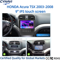 Autoradio Android 14 pour Acura TSX 2003-2008 avec GPS intégré, écran partagé, prise en charge de l'Android Auto et du CarPlay