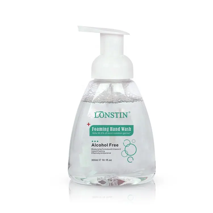 En Stock entrega rápida portátil desinfectante de mano líquido de lavado jabón antibacteriano.