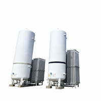 Réservoir de stockage cryogénique de CO2 d'occasion, 10m, isolé sous vide, robuste, à prix abordable pour la transformation alimentaire