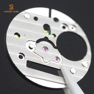 SANYIN personalizado Nh35 latón reloj parte movimiento puente Ginebra patrón movimiento placa trasera fabricante - Product Image 2