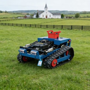 Free Shipping Multifunctional RC Robot <b>Remote</b> <b>Control</b> Lawnmower All Terrain Farm and Lawn Trimming <b>Mower</b> - Product Image 2